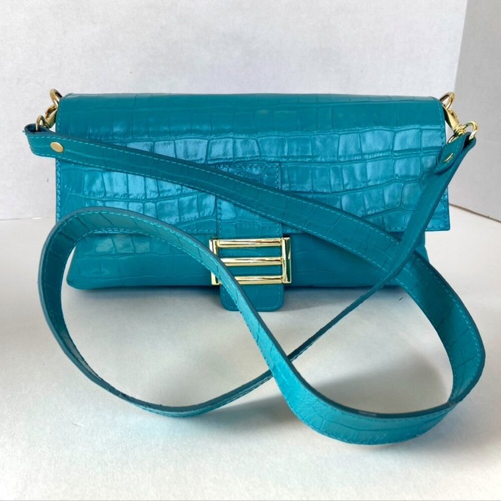 Divina Ferenza leather Embossed Cross Body Bag